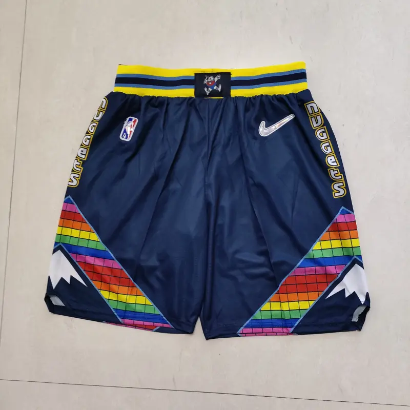 Pantalón Corto Denver Nuggets Edición 75 Aniversario Azul Oscuro