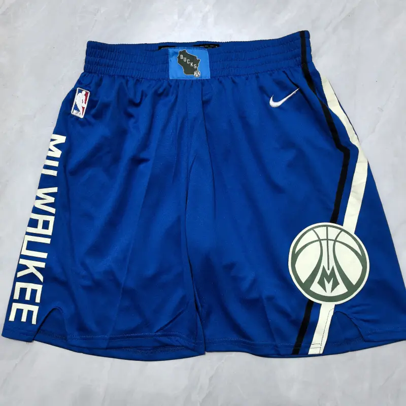 Pantalón Corto Milwaukee Bucks 2025 Azul City Edition