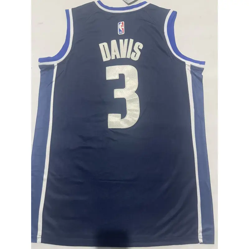 Camiseta Anthony Davis #3 Dallas Mavericks Azul Oscuro