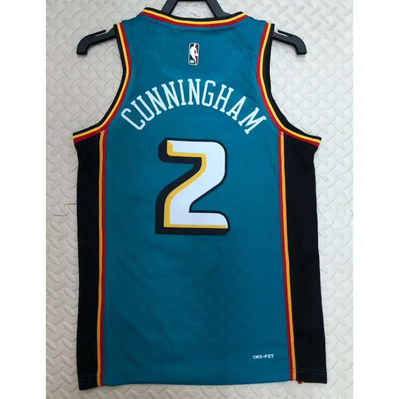 Camiseta Cade Cunningham #2 Detroit Pistons Icon Edition Verde Camiseta Cade Cunningham #2 Detroit Pistons Icon Edition Verde