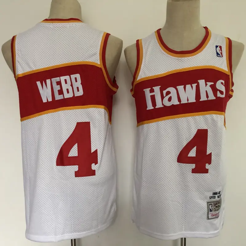 Camiseta Chris Webber #4 Atlanta Hawks Retro Blanco