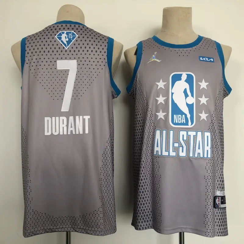 Camiseta Kevin Durant #7 All-Star 2022 Gris