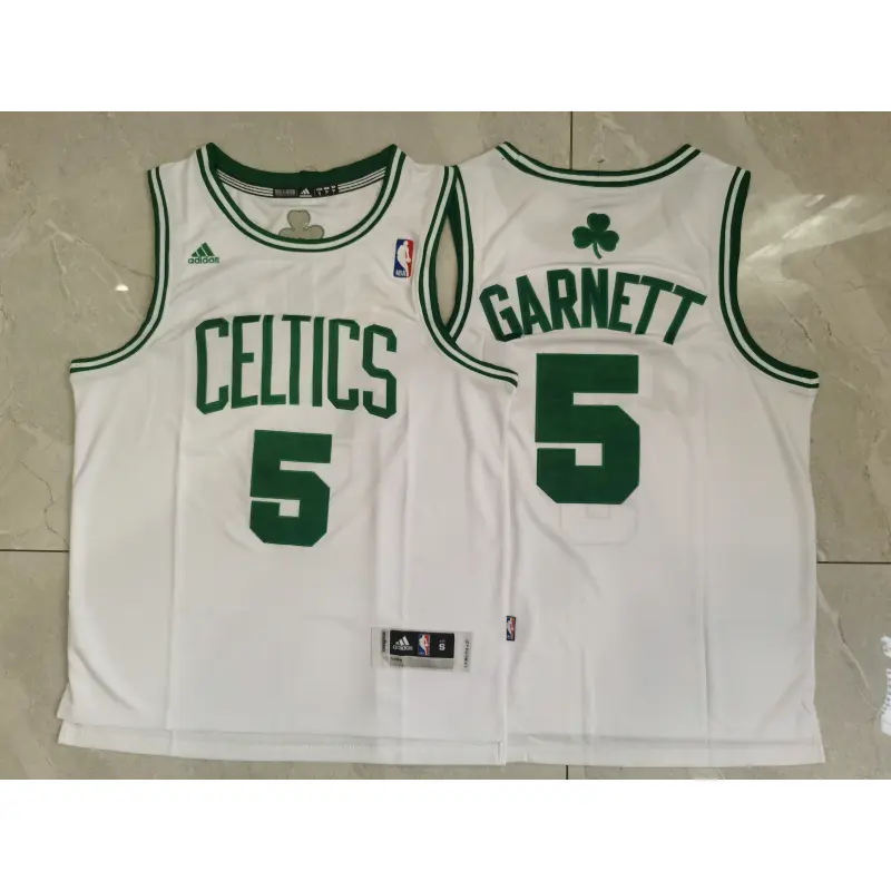 Camiseta Kevin Garnett #5 Boston Celtics Blanco Camiseta Kevin Garnett #5 Boston Celtics Blanco
