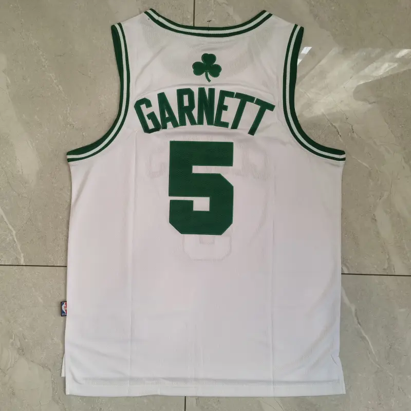 Camiseta Kevin Garnett #5 Boston Celtics Blanco Camiseta Kevin Garnett #5 Boston Celtics Blanco