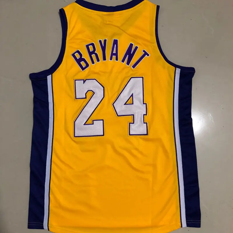 Camiseta Kobe Bryant #24 Los Angeles Lakers 2008/09 Amarillo Champion