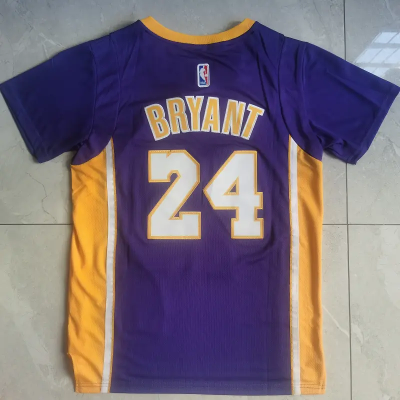 Camiseta Kobe Bryant #24 Los Angeles Lakers Morado