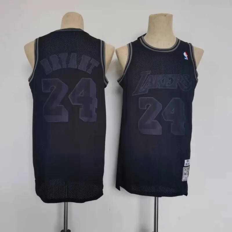 Camiseta Kobe Bryant #24 Los Angeles Lakers Retro Negro Edición Especial