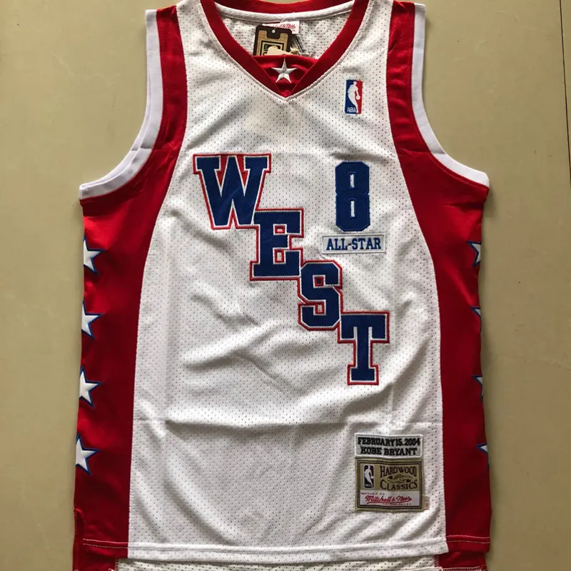 Camiseta Kobe Bryant #8 All Star 2004 Blanco