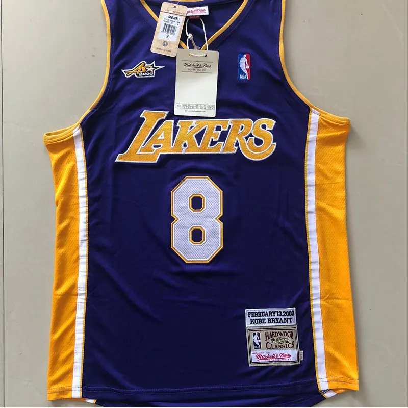 Camiseta Kobe Bryant #8 Los Angeles Lakers 2000 Morado