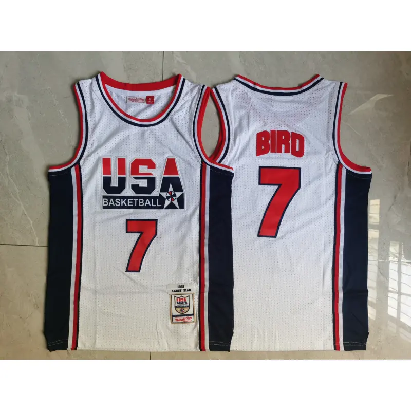 Camiseta Larry Bird #7 USA 1992 Blanco Classic Dream Team