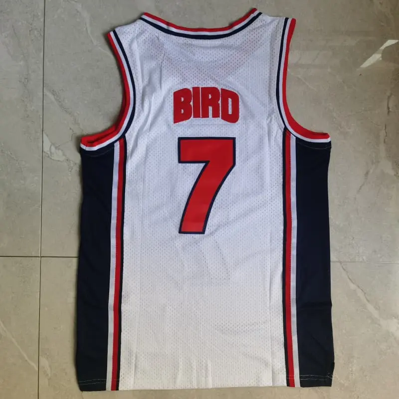Camiseta Larry Bird #7 USA 1992 Blanco Classic Dream Team