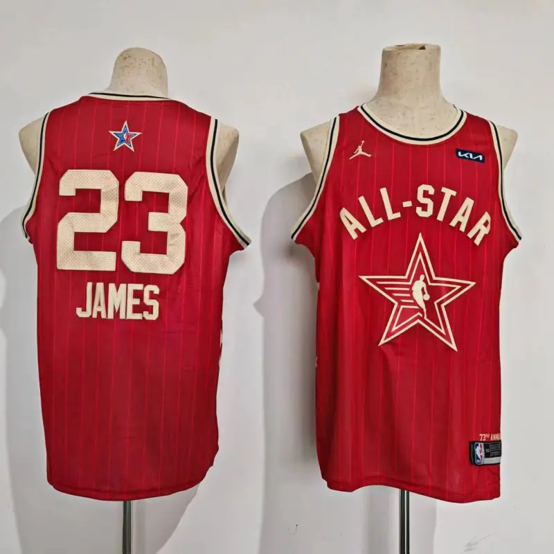 Camiseta LeBron James #23 All Star 2024 Rojo