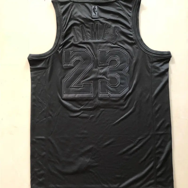 Camiseta LeBron James #23 Los Angeles Lakers Bordado Negro MVP Edition Camiseta LeBron James #23 Los Angeles Lakers Bordado Negro MVP Edition