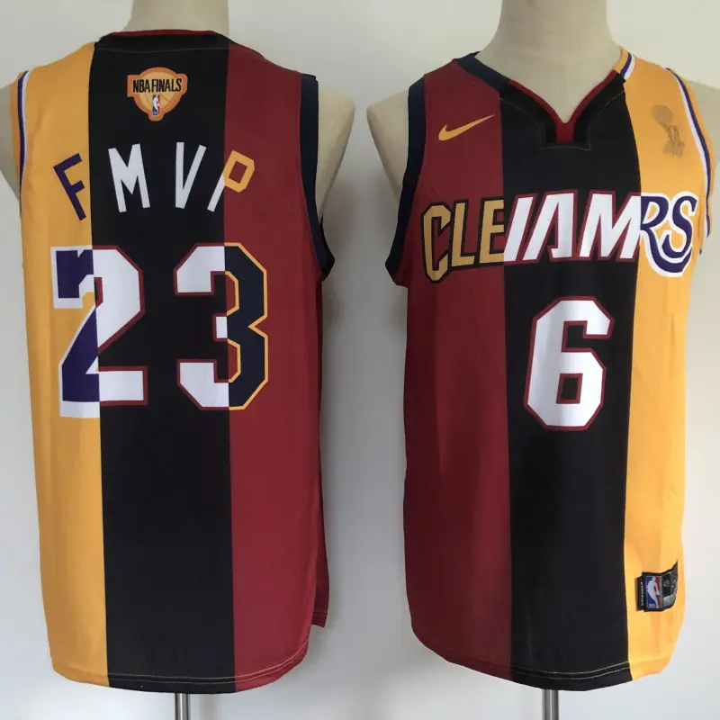 Camiseta Los Angeles Lebron James cle x miami x lakers #6/23 fmvp edition