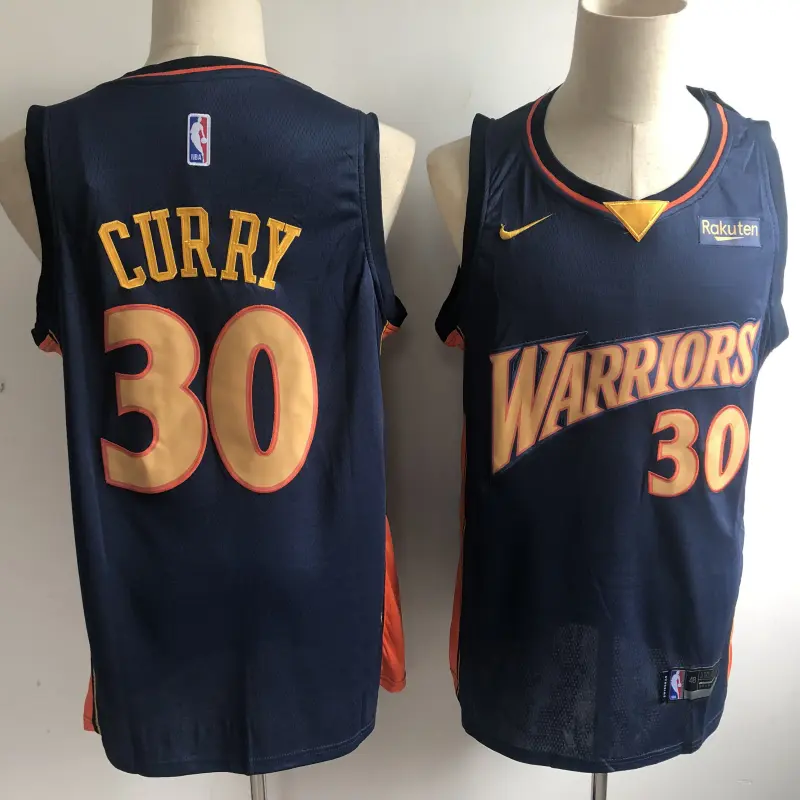 Camiseta Stephen Curry #30 Golden State Warriors MVP Edition Azul Camiseta Stephen Curry #30 Golden State Warriors MVP Edition Azul