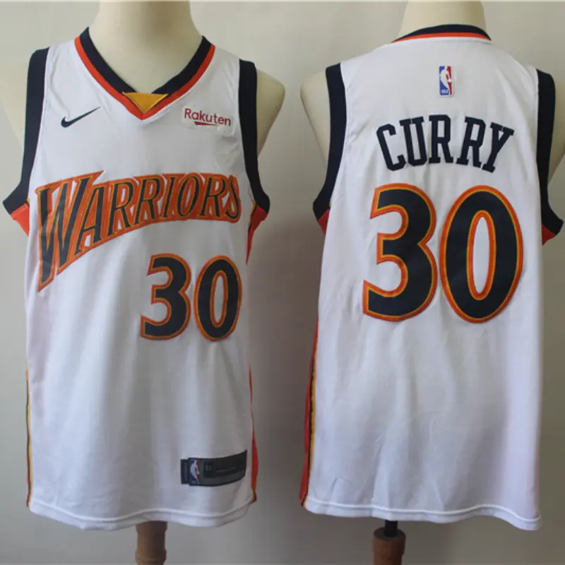Camiseta Stephen Curry #30 Golden State Warriors Edición Relámpago Blanco