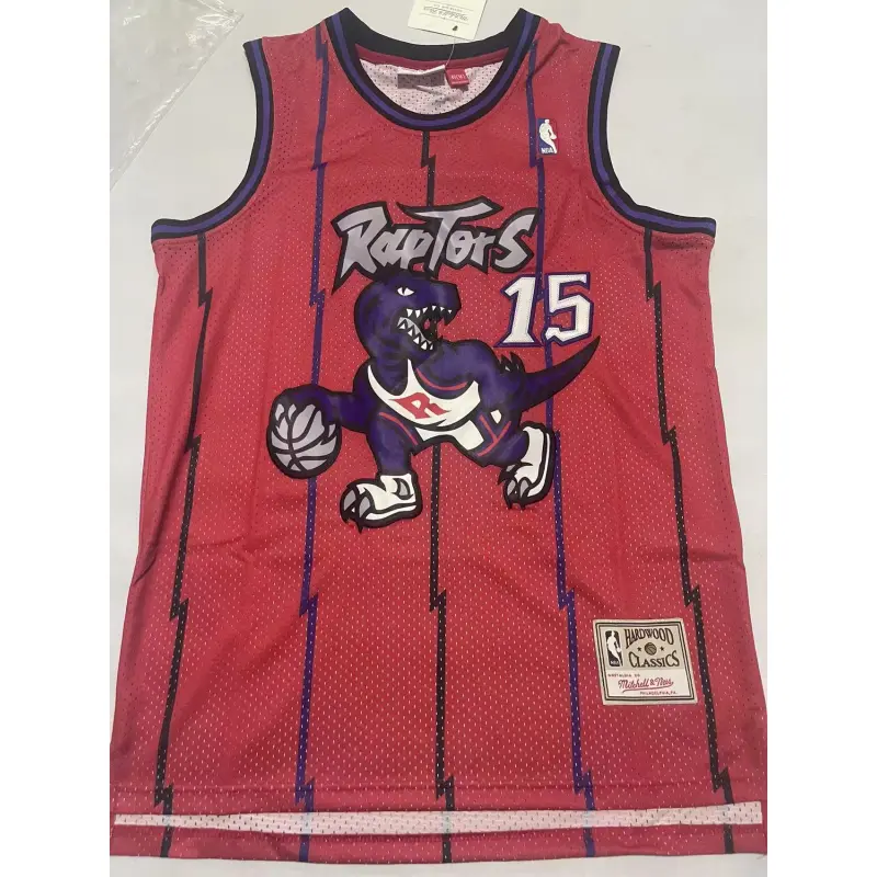 Camiseta Vince Carter #15 Toronto Raptors Rojo Classic Edition Camiseta Vince Carter #15 Toronto Raptors Rojo Classic Edition