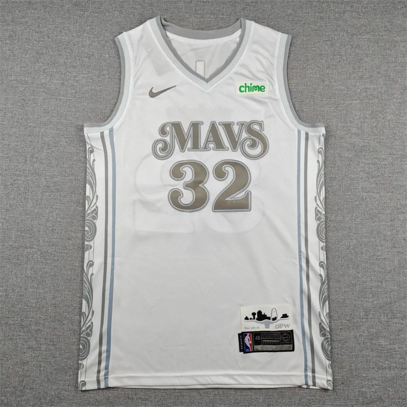 Camiseta Cooper Flagg #32 Dallas Mavericks 2025 Blanco City Edition