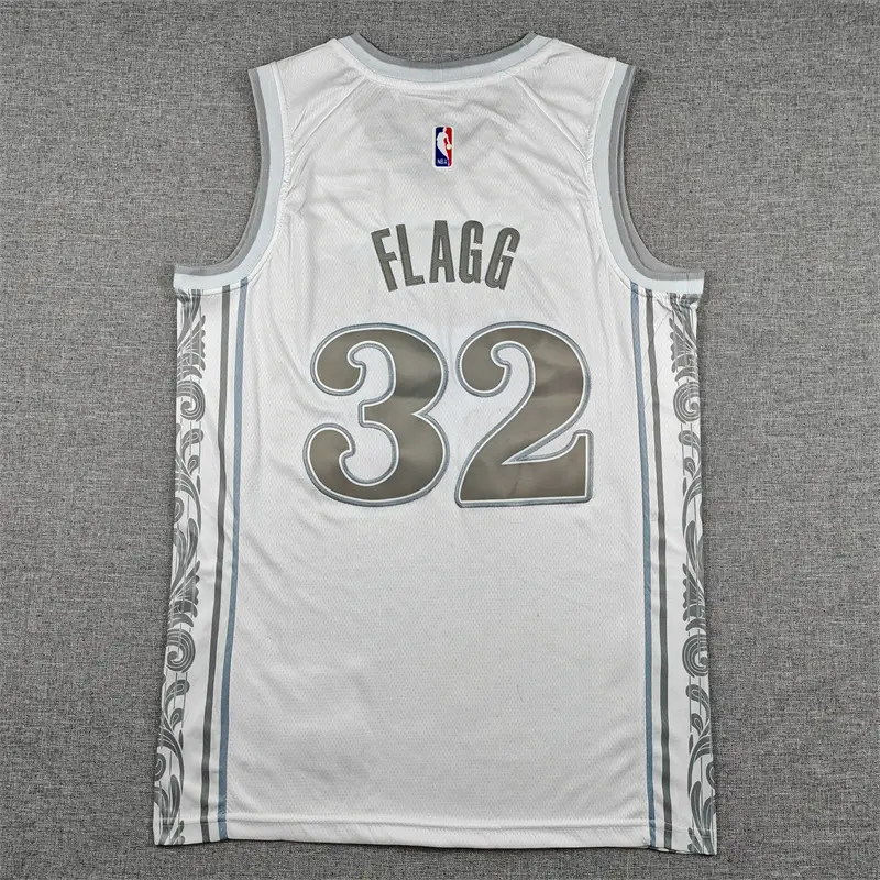 Camiseta Cooper Flagg #32 Dallas Mavericks 2025 Blanco City Edition Camiseta Cooper Flagg #32 Dallas Mavericks 2025 Blanco City Edition