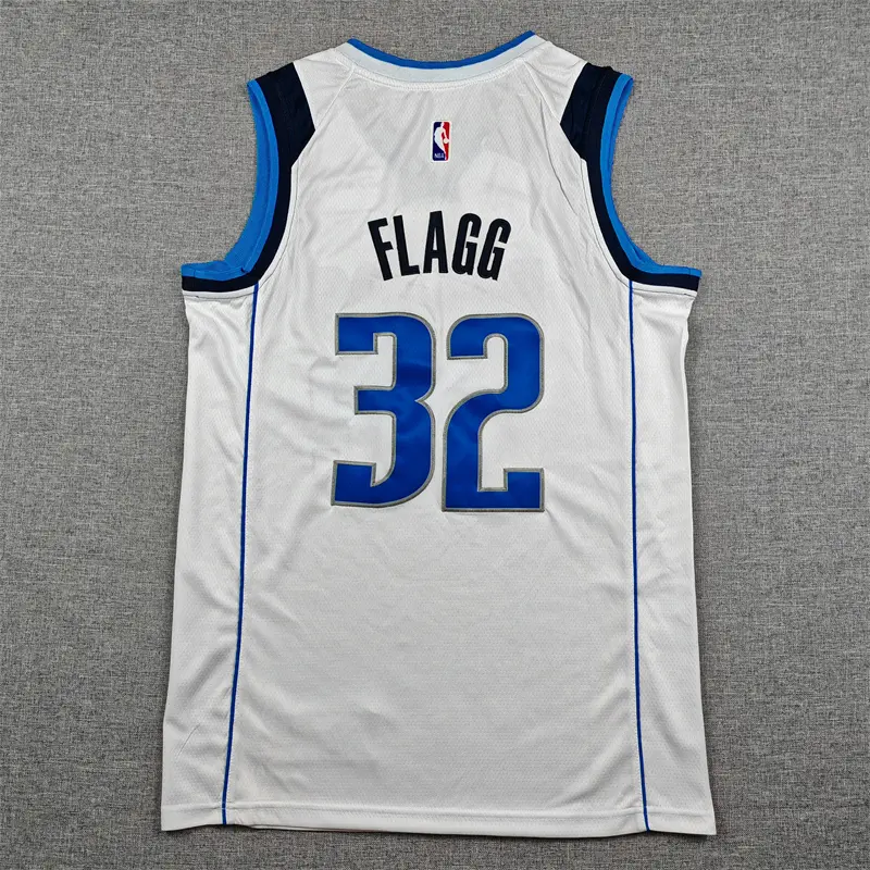 Camiseta Cooper Flagg #32 Dallas Mavericks Blanco Camiseta Cooper Flagg #32 Dallas Mavericks Blanco