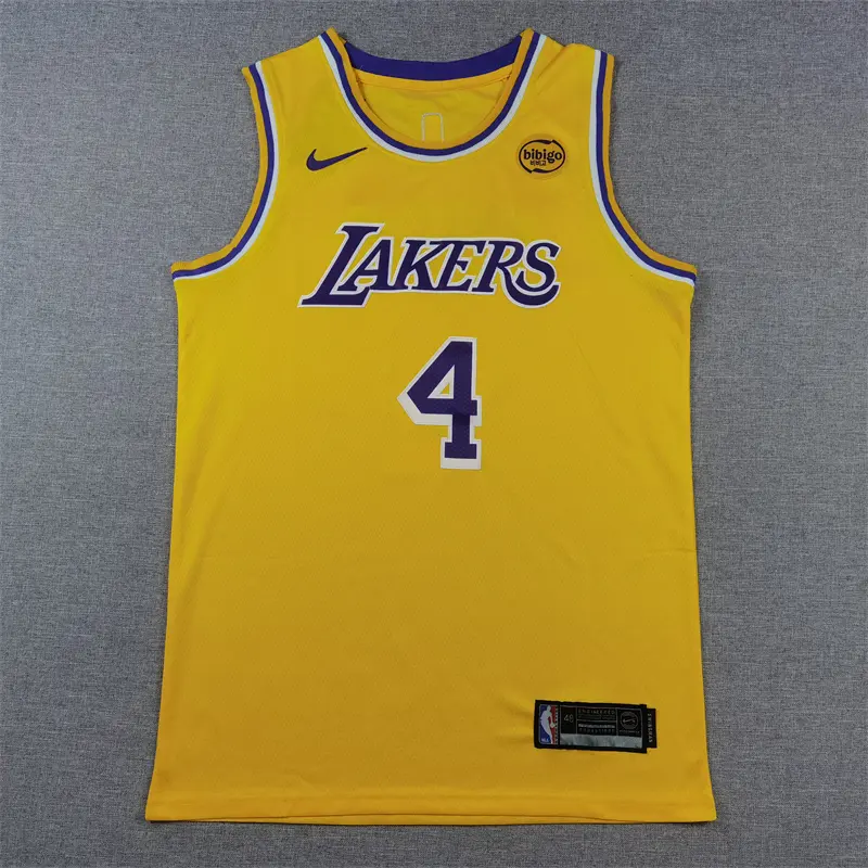 Camiseta Dalton Knecht #4 Los Angeles Lakers Amarillo