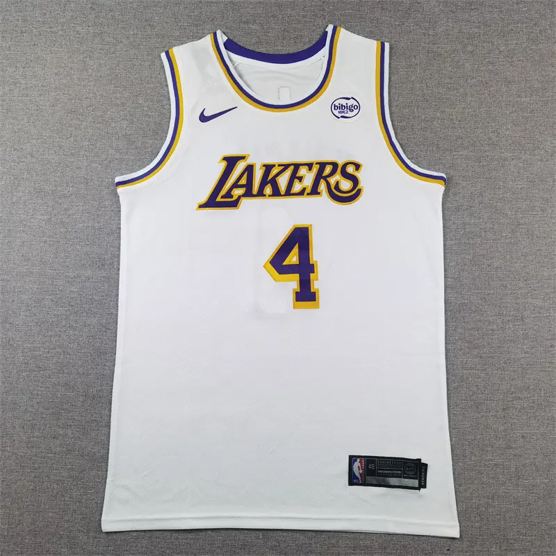Camiseta Dalton Knecht #4 Los Angeles Lakers Blanco