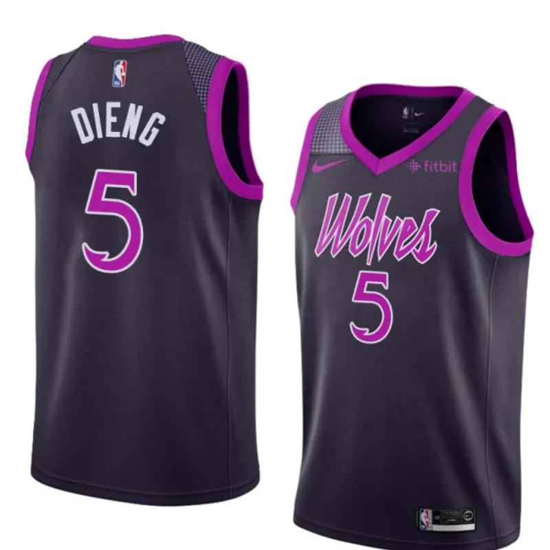 Camiseta Gorgui Dieng #5 Minnesota Timberwolves Verde 2018/19 City Edition