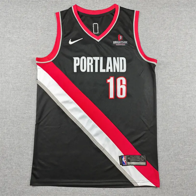 Camiseta Hansen Yang #16 Portland Trail Blazers Negro