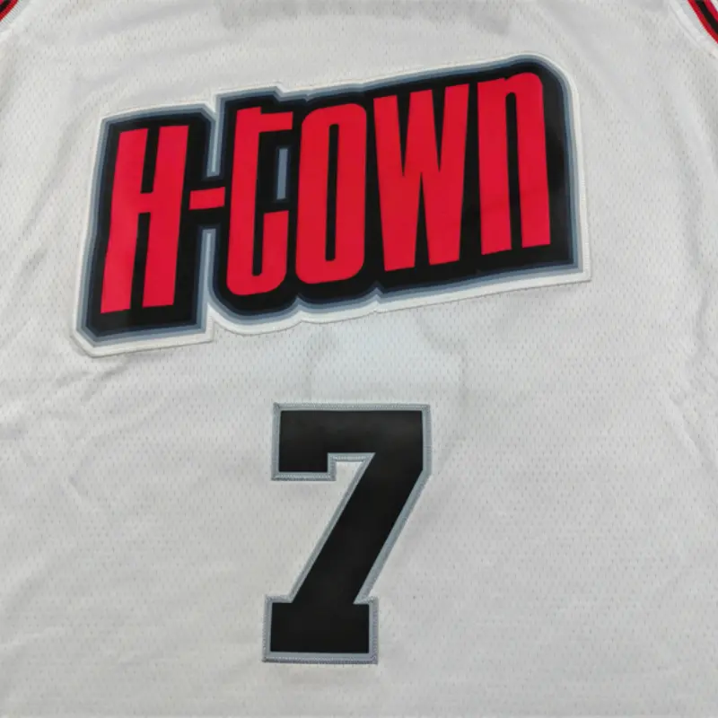 Camiseta Kevin Durant #7 Houston Rockets 2025 Blanco City Edition Camiseta Kevin Durant #7 Houston Rockets 2025 Blanco City Edition
