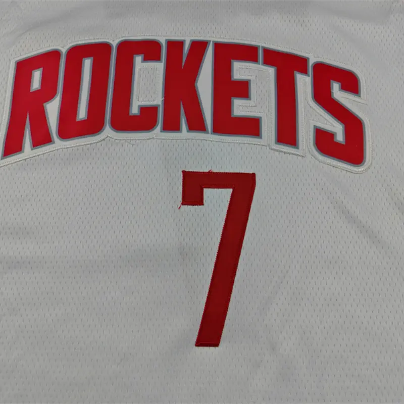 Camiseta Kevin Durant #7 Houston Rockets Blanco Camiseta Kevin Durant #7 Houston Rockets Blanco