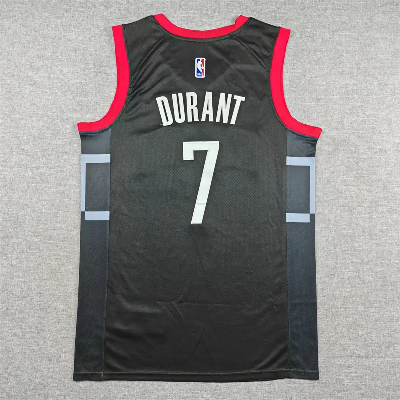 Camiseta Kevin Durant #7 Houston Rockets Negro Camiseta Kevin Durant #7 Houston Rockets Negro