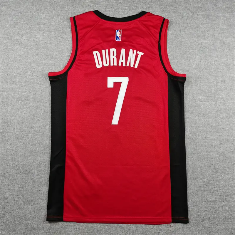 Camiseta Kevin Durant #7 Houston Rockets Rojo Camiseta Kevin Durant #7 Houston Rockets Rojo