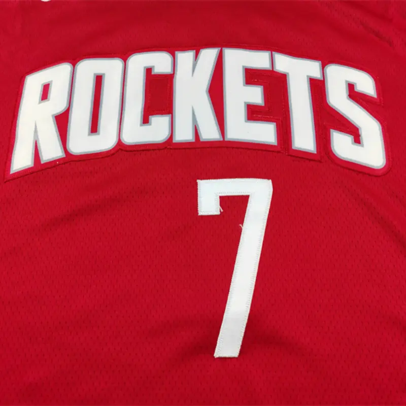 Camiseta Kevin Durant #7 Houston Rockets Rojo Camiseta Kevin Durant #7 Houston Rockets Rojo