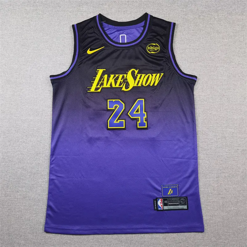 Camiseta Kobe Bryant #24 Los Angeles Lakers 2025 Morado City Edition