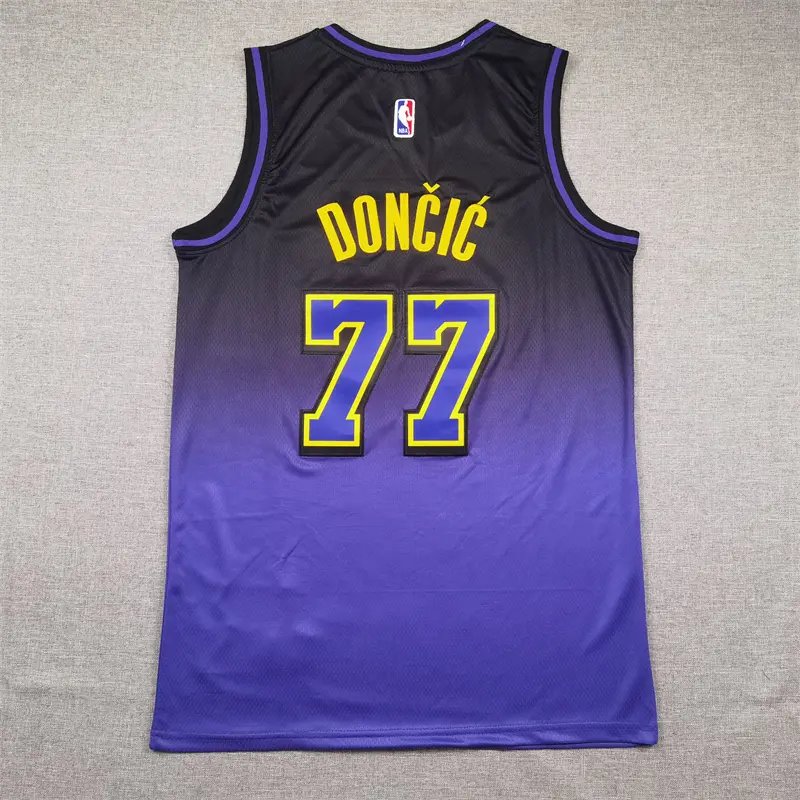 Camiseta Luka Doncic #77 Los Angeles Lakers Morado City Edition