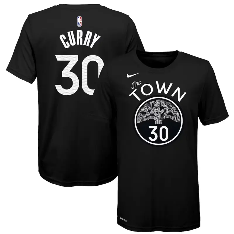 Camiseta Stephen Curry #30 Golden State Warriors Negro City Edition