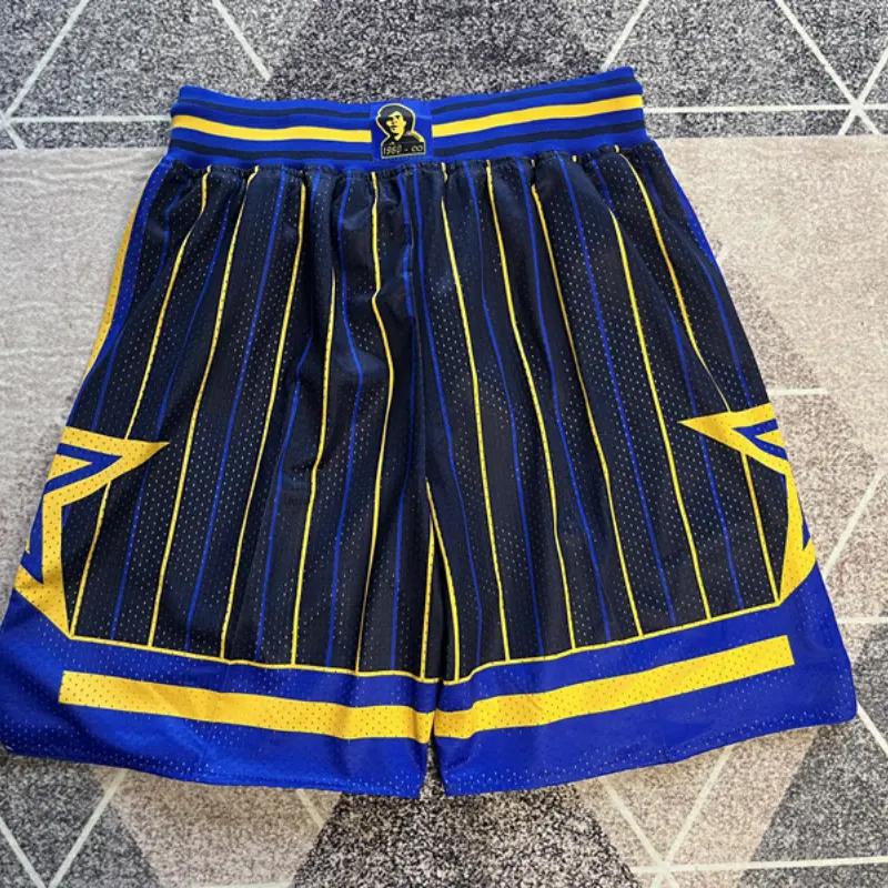 Pantalón Corto Bocajrs #12 Indiana Pacers Azul Con Rayas