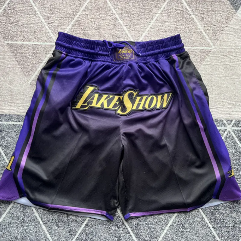 Pantalón Corto Los Angeles Lakers 2025 Morado City Edition
