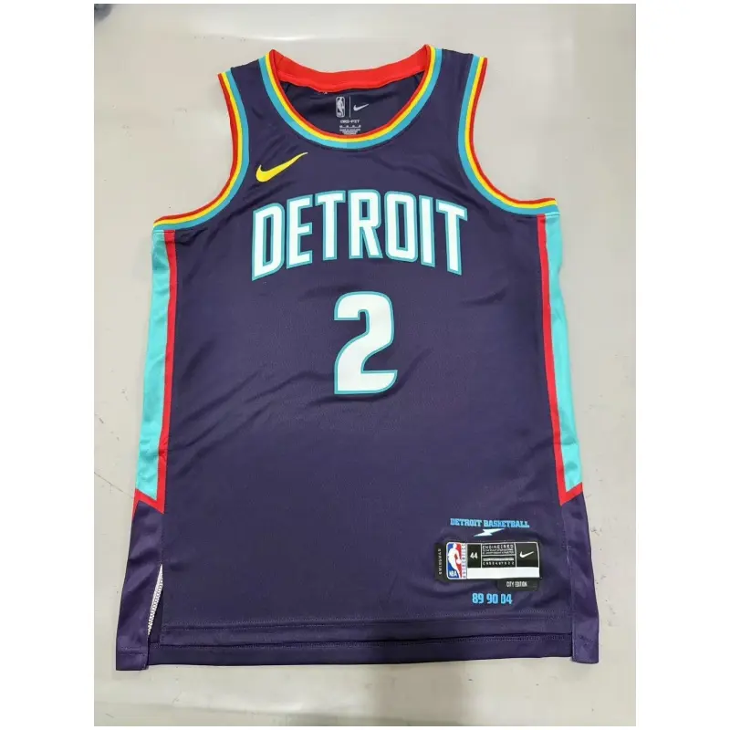Camiseta Cade Cunningham #2 Detroit Pistons 2026 Classic Edition Morado Oscuro