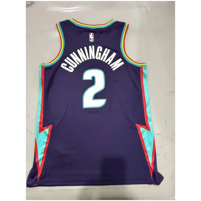 Camiseta Cade Cunningham #2 Detroit Pistons 2026 Classic Edition Morado Oscuro