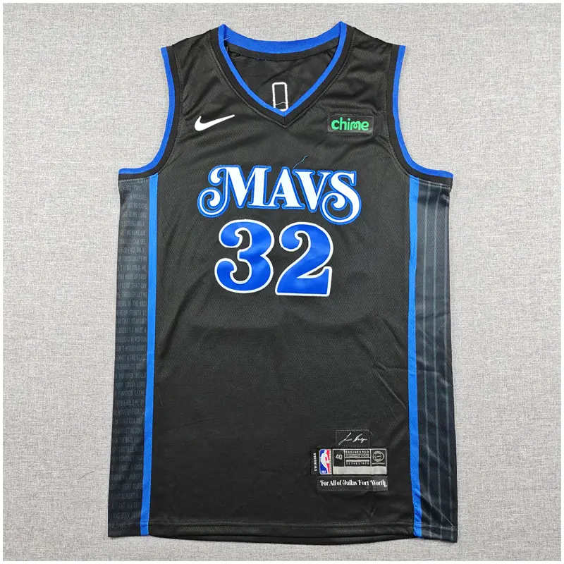 Camiseta Cooper Flagg #32 Dallas Mavericks 2024 Negro