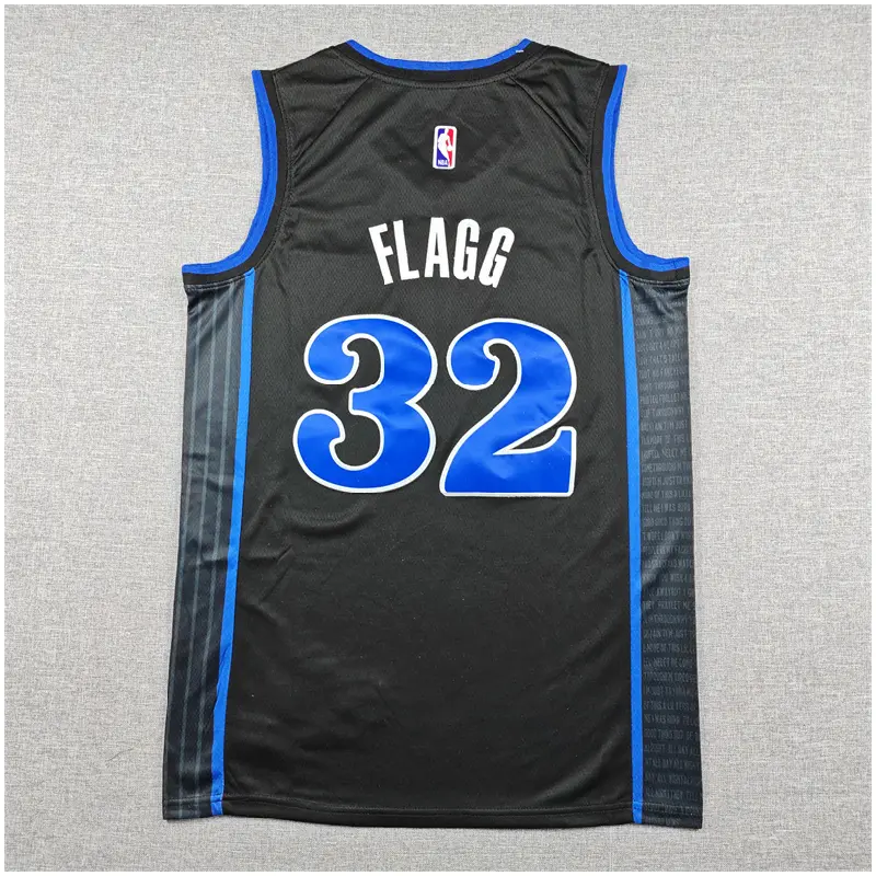 Camiseta Cooper Flagg #32 Dallas Mavericks 2024 Negro