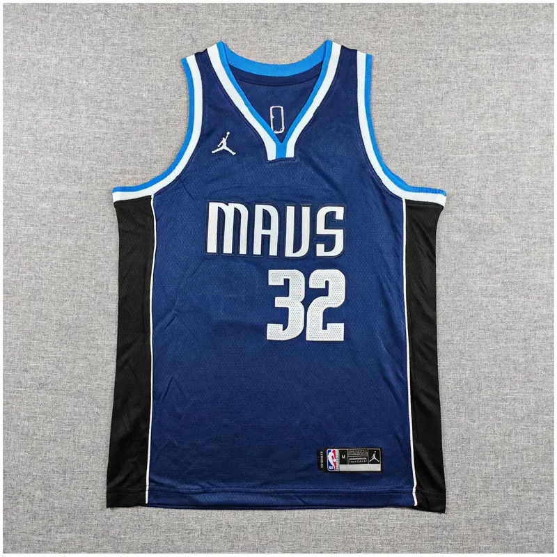Camiseta Cooper Flagg #32 Dallas Mavericks Azul Oscuro Statement Edition Niño