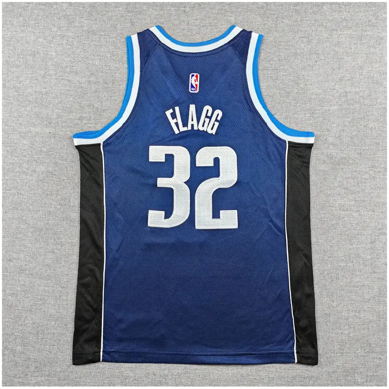 Camiseta Cooper Flagg #32 Dallas Mavericks Azul Oscuro Statement Edition Niño