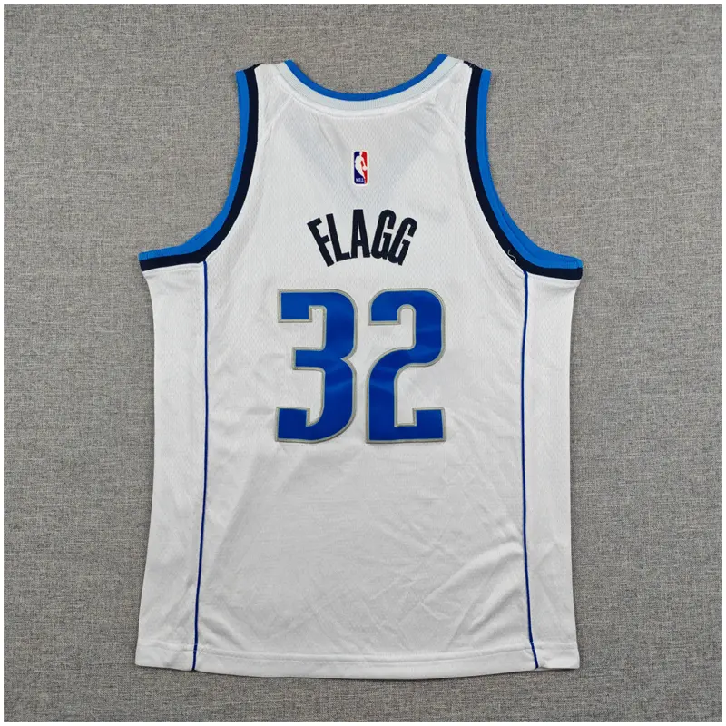 Camiseta Cooper Flagg #32 Dallas Mavericks Blanco Niño
