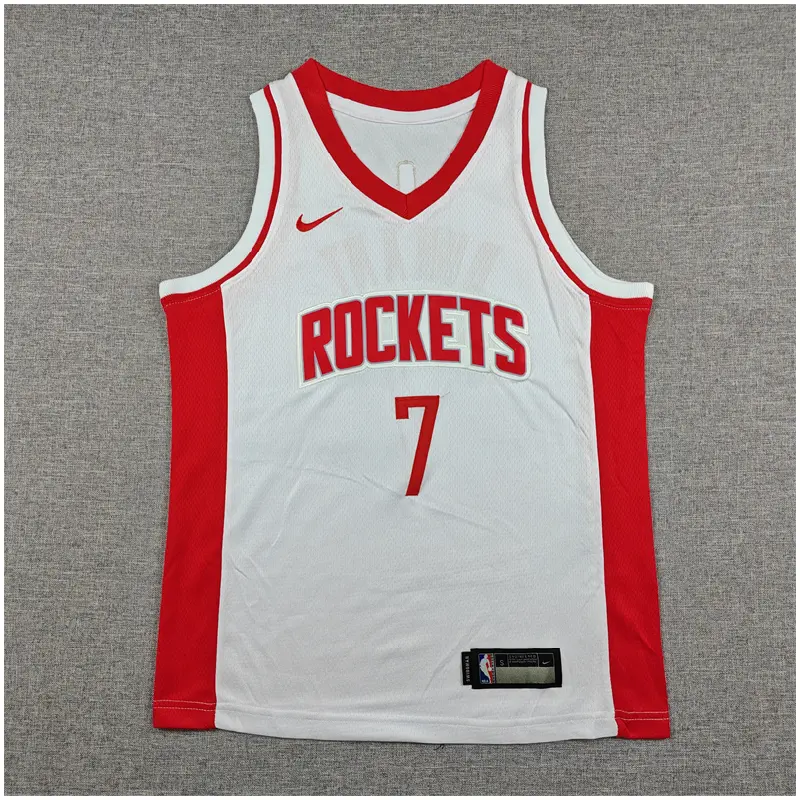 Camiseta Kevin Durant #7 Houston Rockets Blanco Niño
