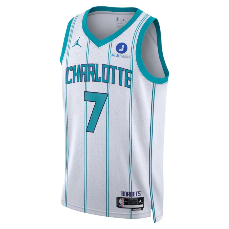 Camiseta Kon Knueppel #7 Charlotte Hornets Blanco/Verde