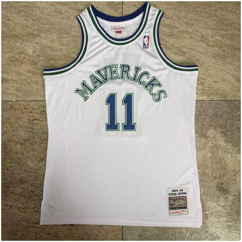Camiseta Kyrie Irving #11 Dallas Mavericks 2023/2024 Retro Blanco