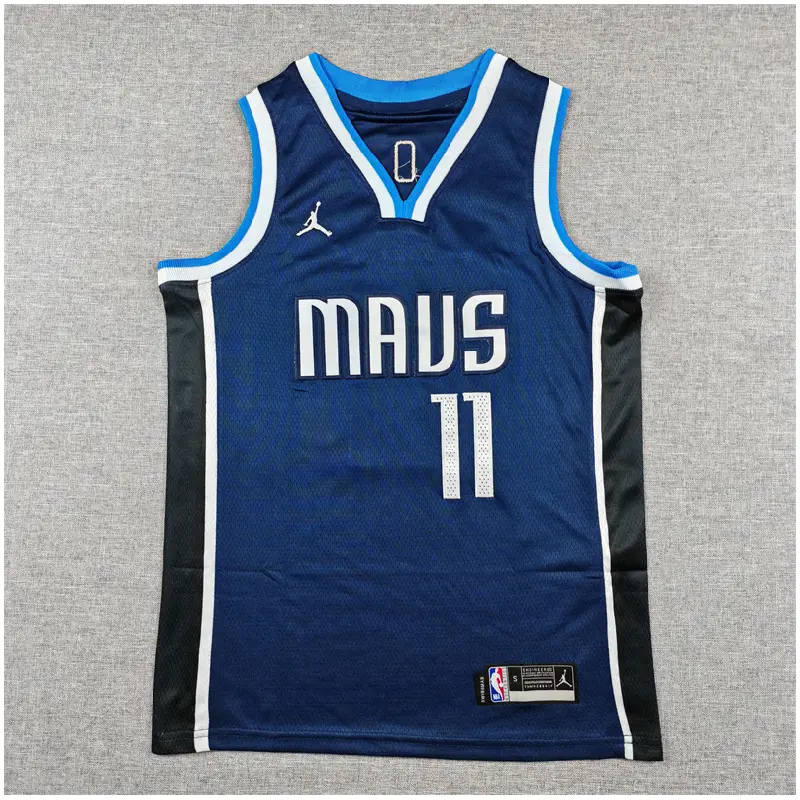 Camiseta Kyrie Irving #11 Dallas Mavericks Azul Oscuro Niño
