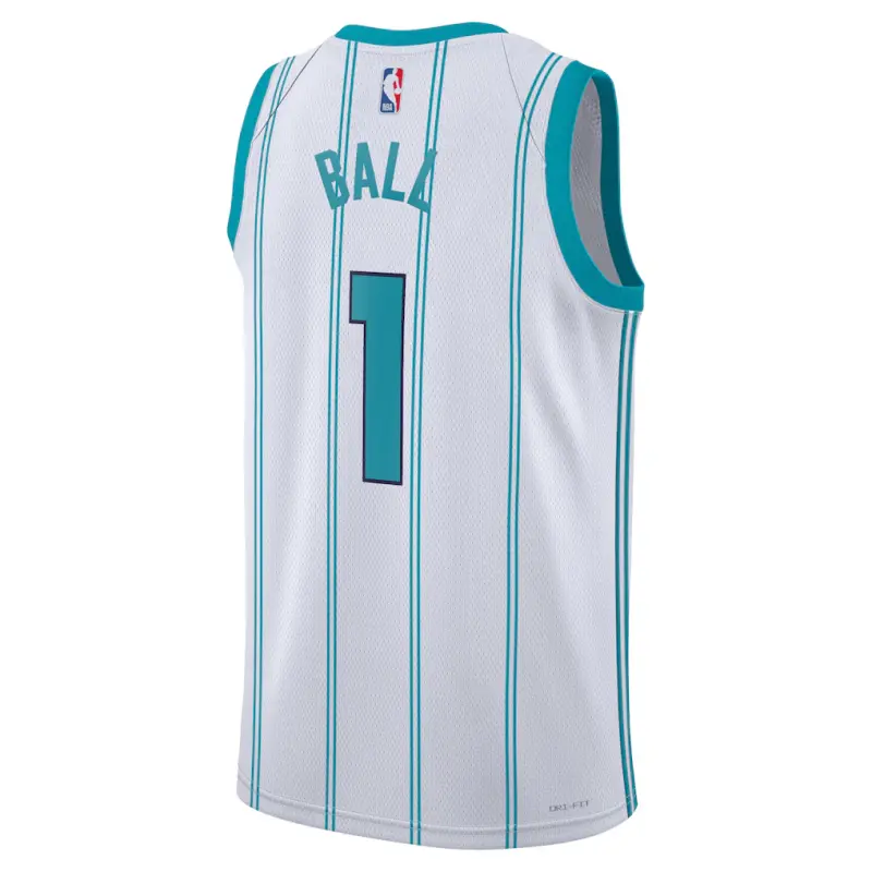 Camiseta LaMelo Ball #1 Charlotte Hornets Blanco/Verde